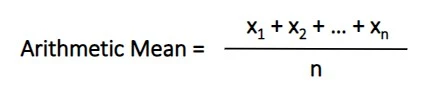 arithmetic mean formula