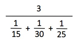 harmonic mean example with investing share prices