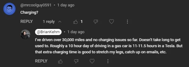 Tesla question about charging