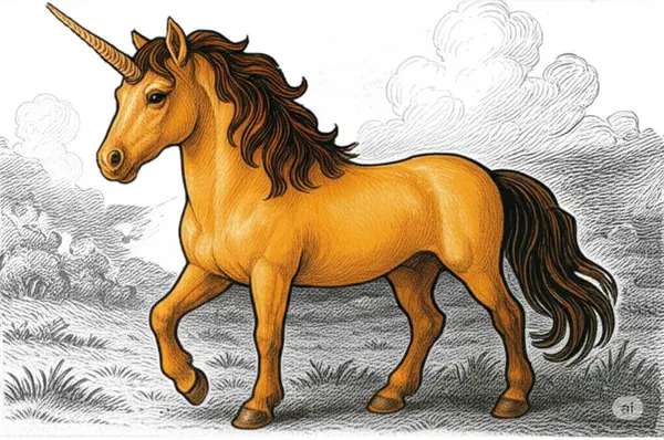 AI creativity vs delusion drawing a unicorn